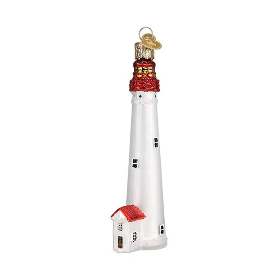 Glass Cape May Lighthouse Ornament