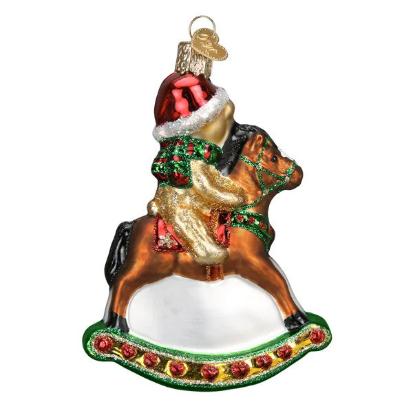 Rocking Horse Teddy Ornament