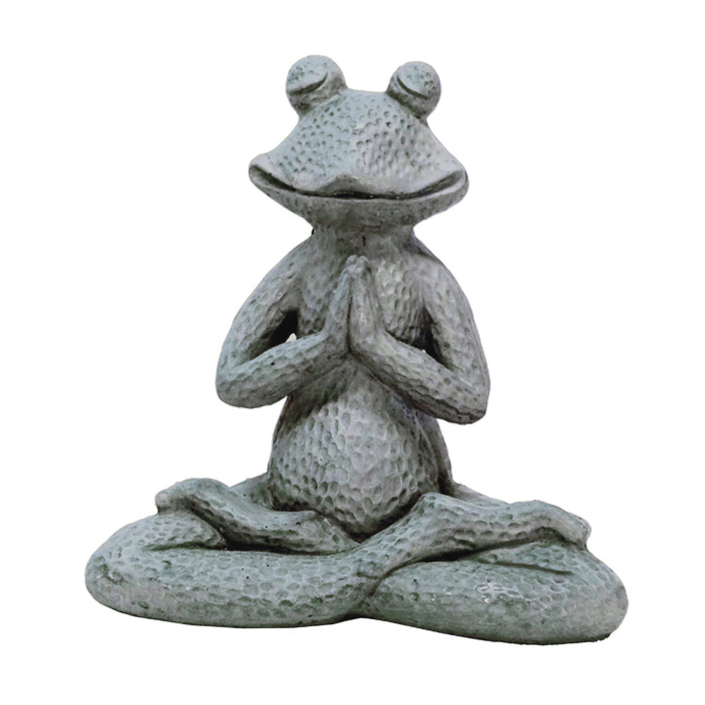 Yoga Frog Statue Pre Aged