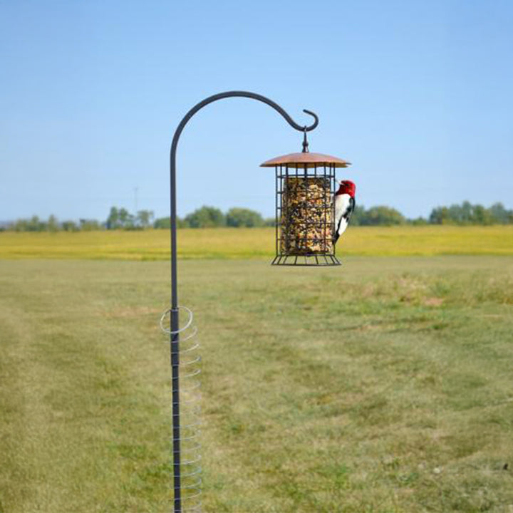 Copper Roof Suet Log Feeder