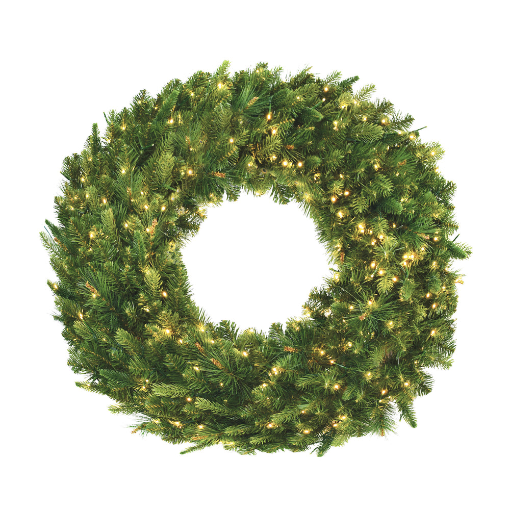Artificial Pine Wreath with Starry Lights 36 Inches