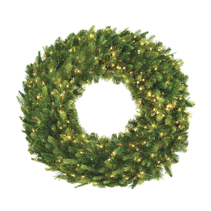 Artificial Pine Wreath with Starry Lights 36 Inches