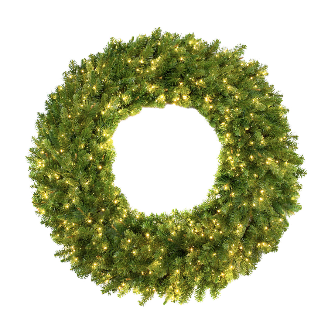 Artificial Pine Wreath with Starry Lights 48 Inches