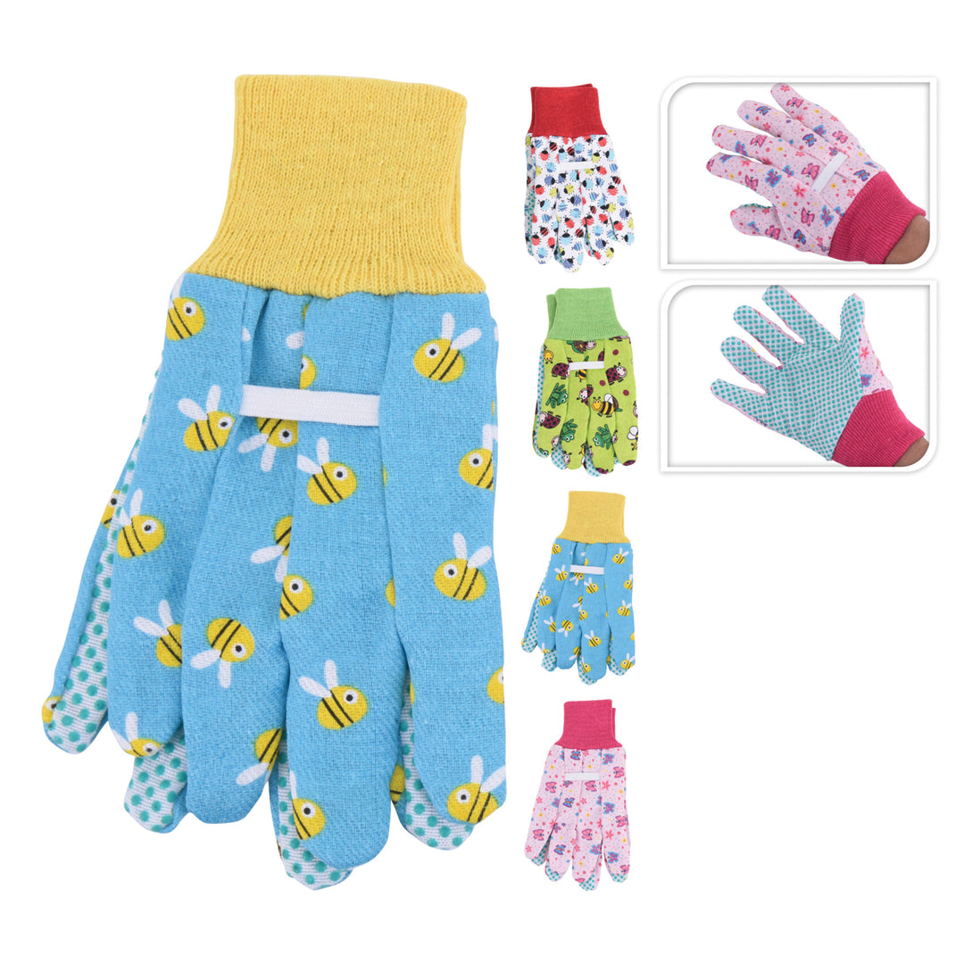Children's Garden Gloves With Critter Prints