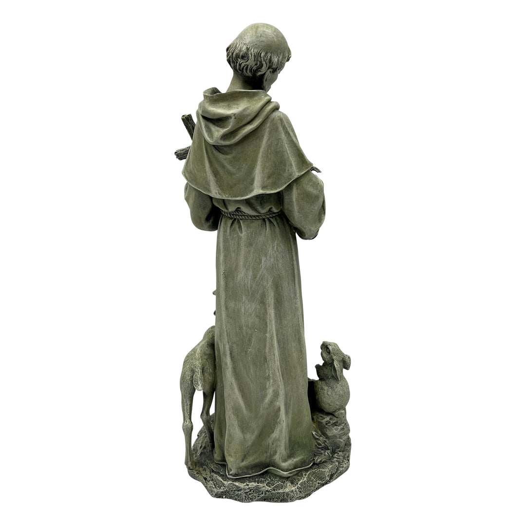St. Francis with Cross Figurine