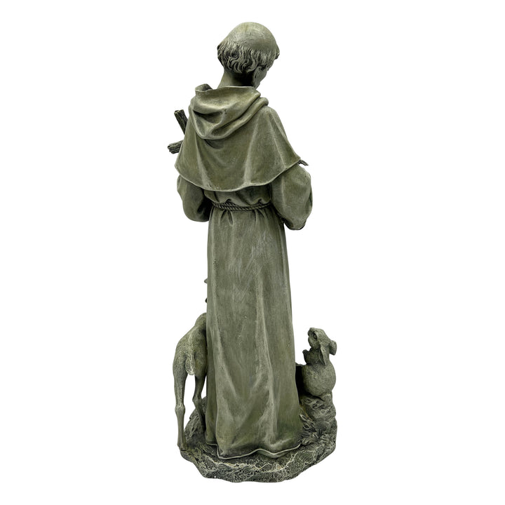 St. Francis with Cross Figurine