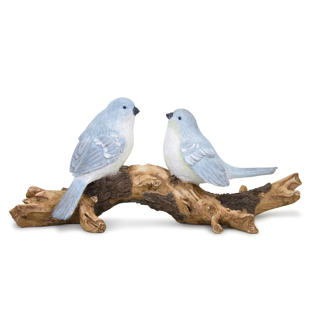 Two Bluebirds On Branch