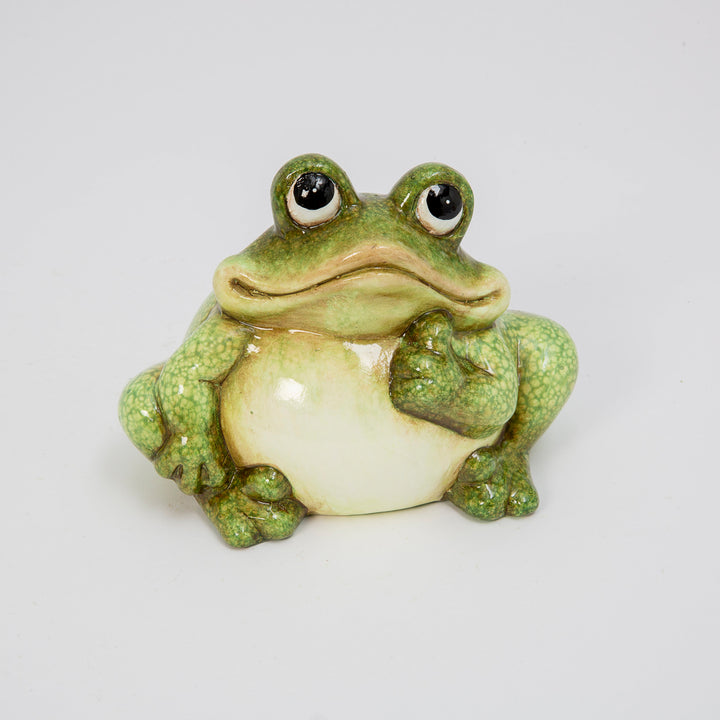 Terracotta Frog Figurine