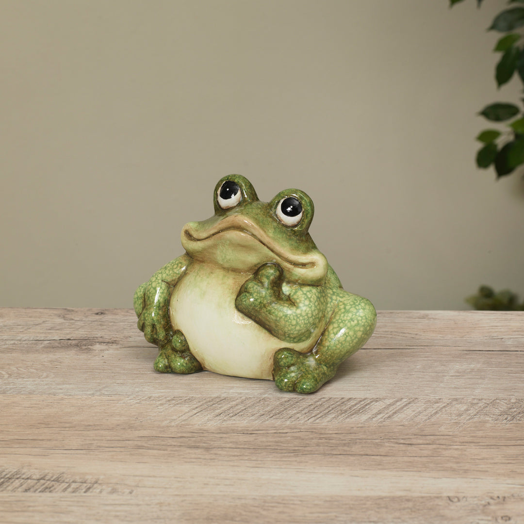 Terracotta Frog Figurine