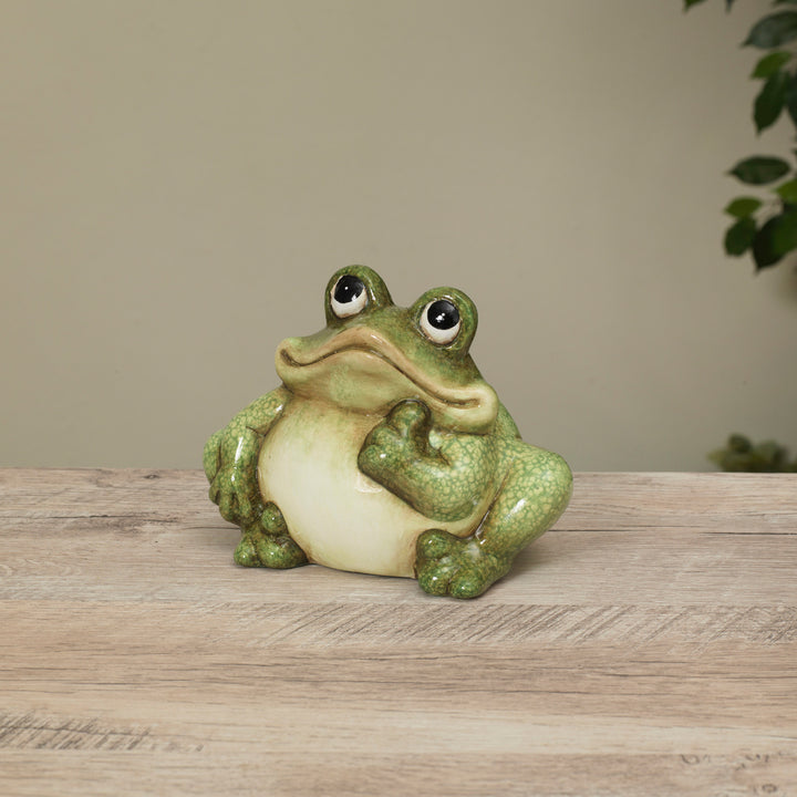 Terracotta Frog Figurine