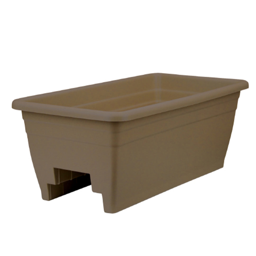Lightweight Deck Rail Planter Chocolate