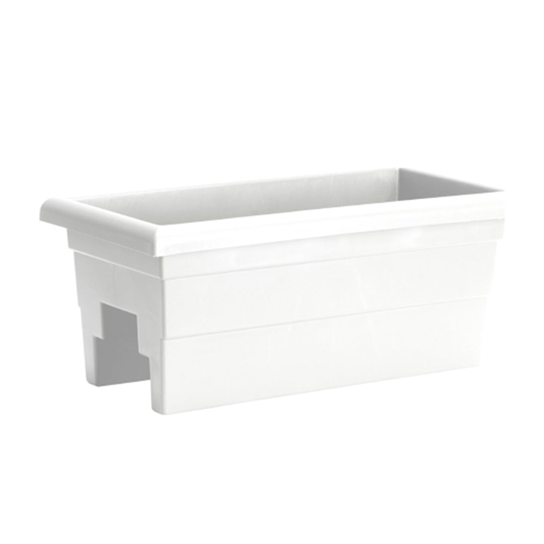 Lightweight Deck Rail Planter White