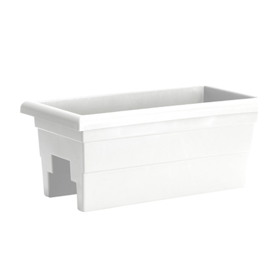 Lightweight Deck Rail Planter White