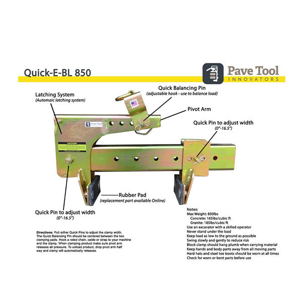 Pave Tool Quick-E-BL 850