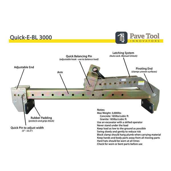 Pave Tool Quick-E-BL 3000