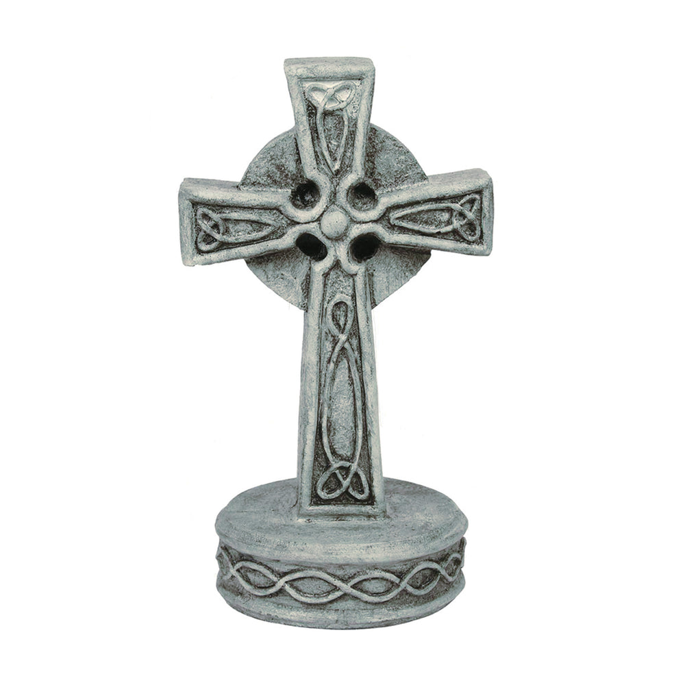 Celtic Cross Statue, Small Pre Aged