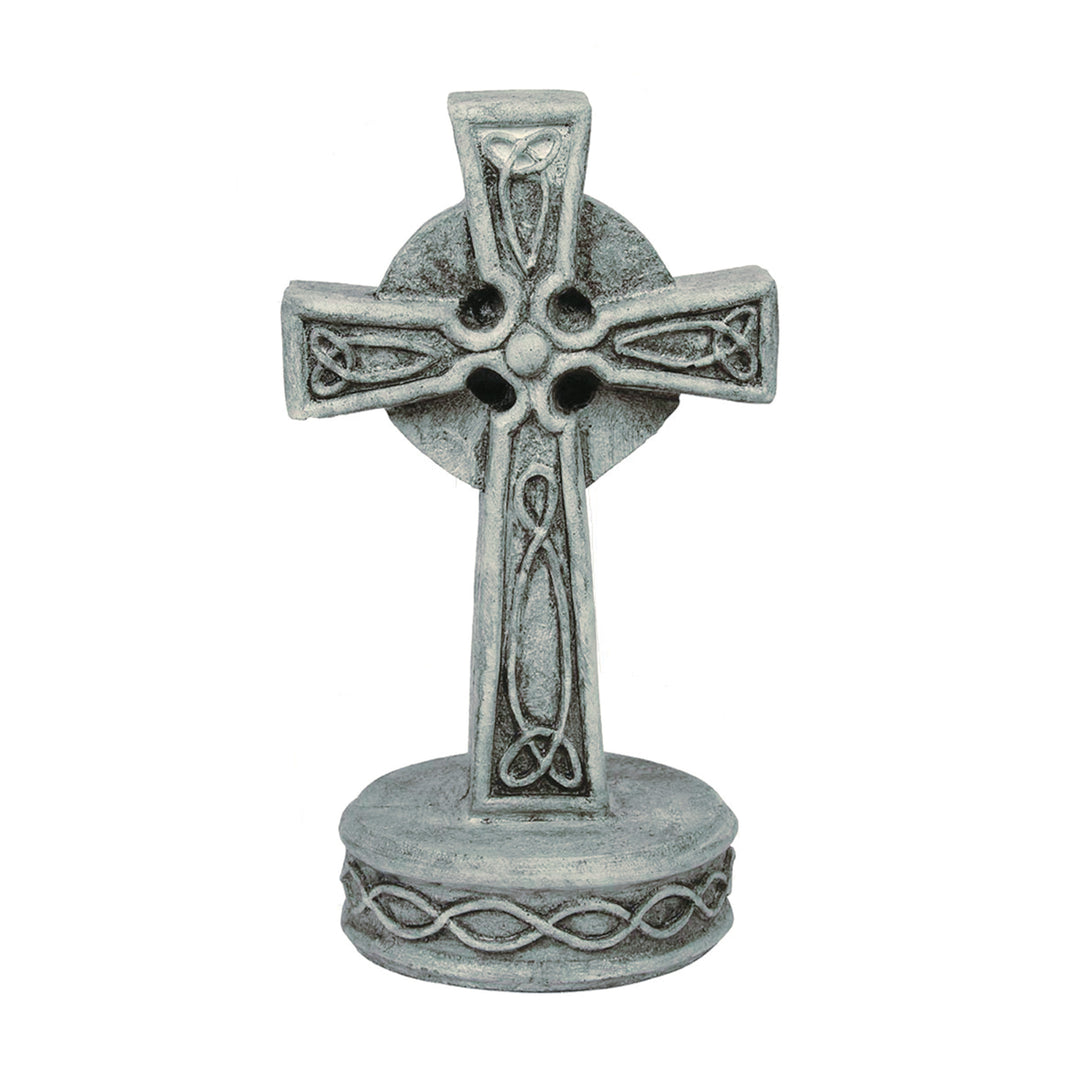 Celtic Cross Statue, Small Pre Aged
