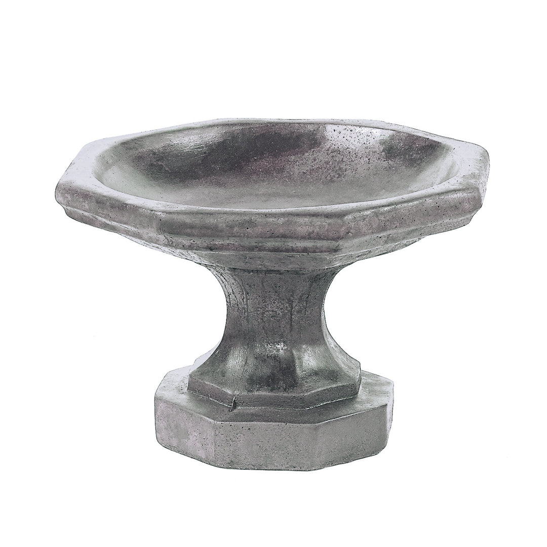 Mini Octoganal Birdbath Flint