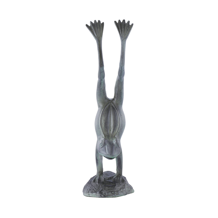 Acrobatic Garden Frog Sculpture