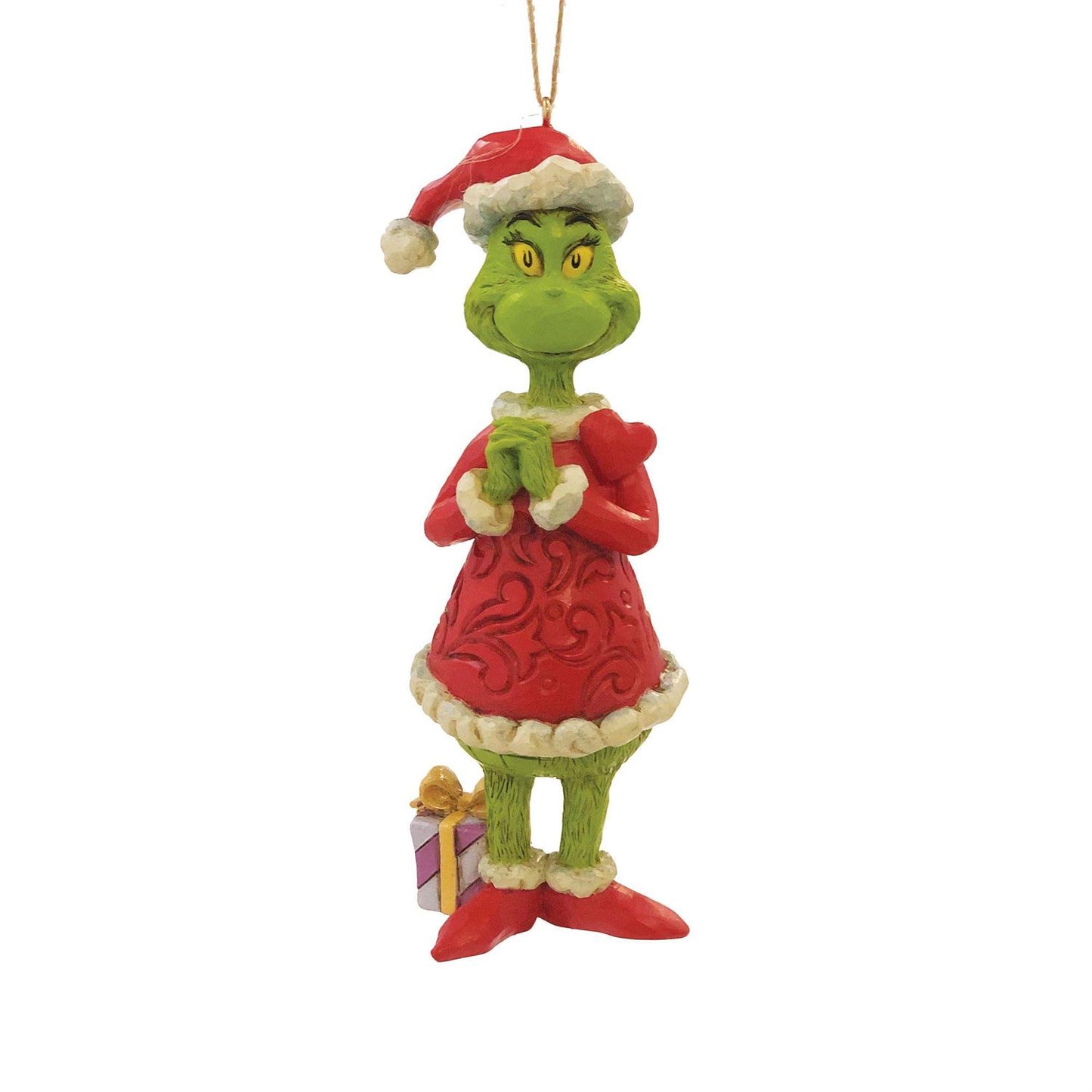 Grinch with Large Heart Ornament by Jim Shore