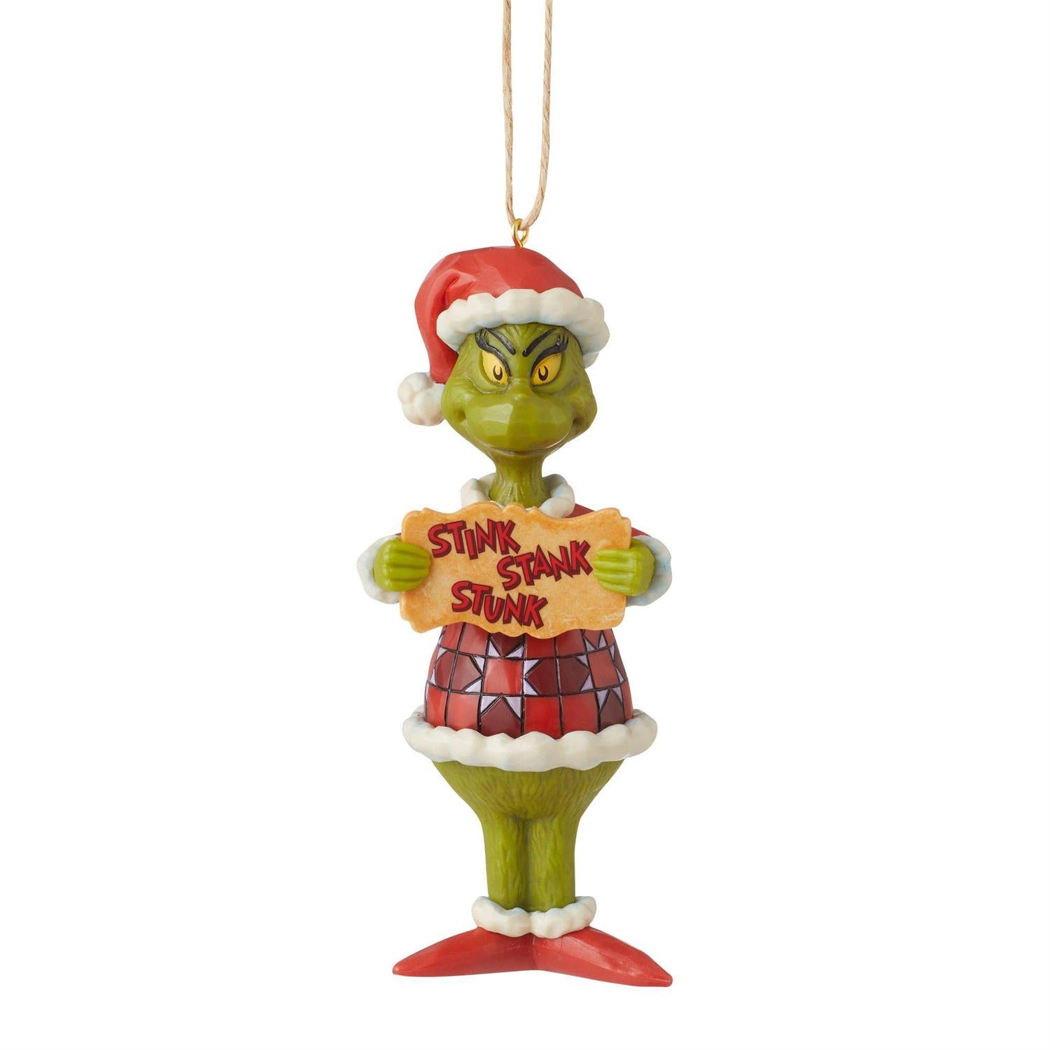 Grinch Stink Stank Stunk PVC Ornament by Jim Shore