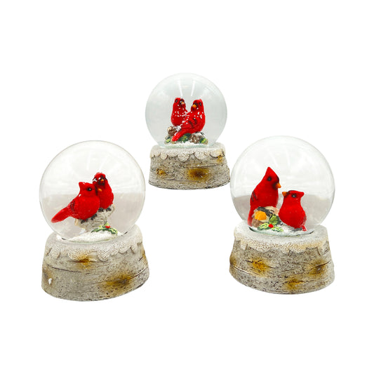 Cardinal Snow Globe