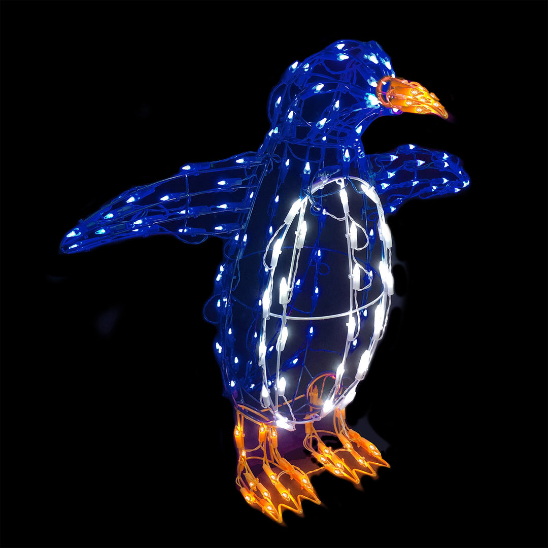 Happy Penguin LED Light Display