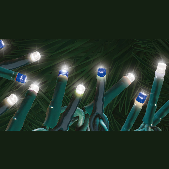 Low Voltage "Starry-Pro Lights" LED String Set Blue and Pure White 8