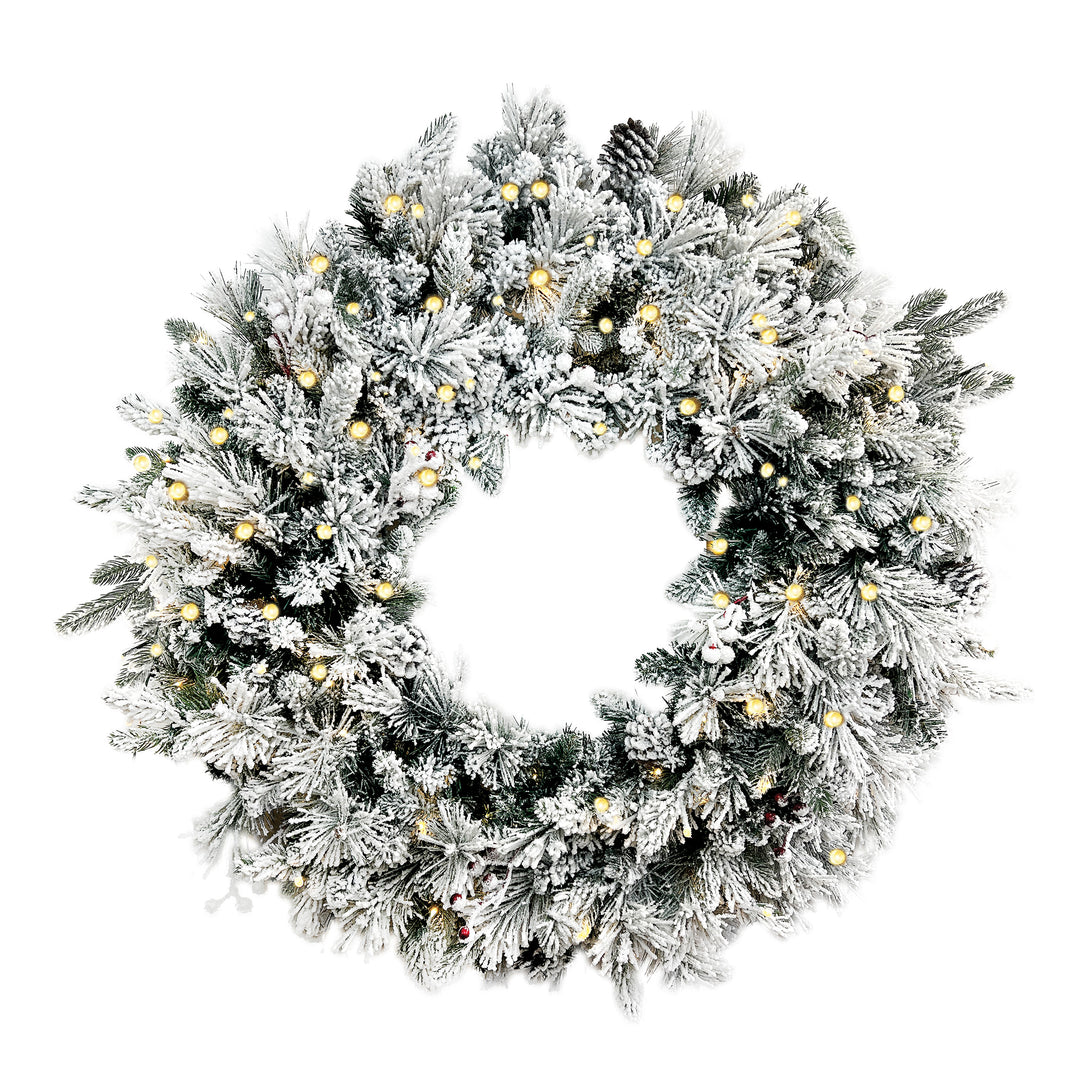 Flocked Wreath