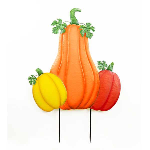 Metal Triple Pumpkin Stake