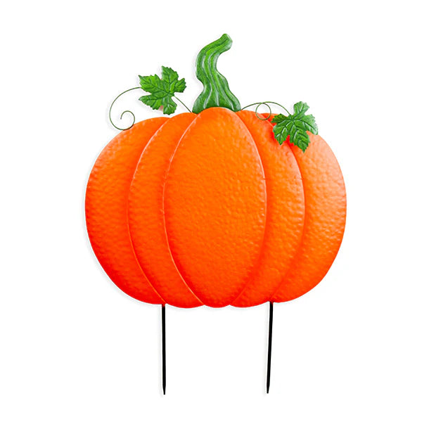 Metal Pumpkin Stake 32"