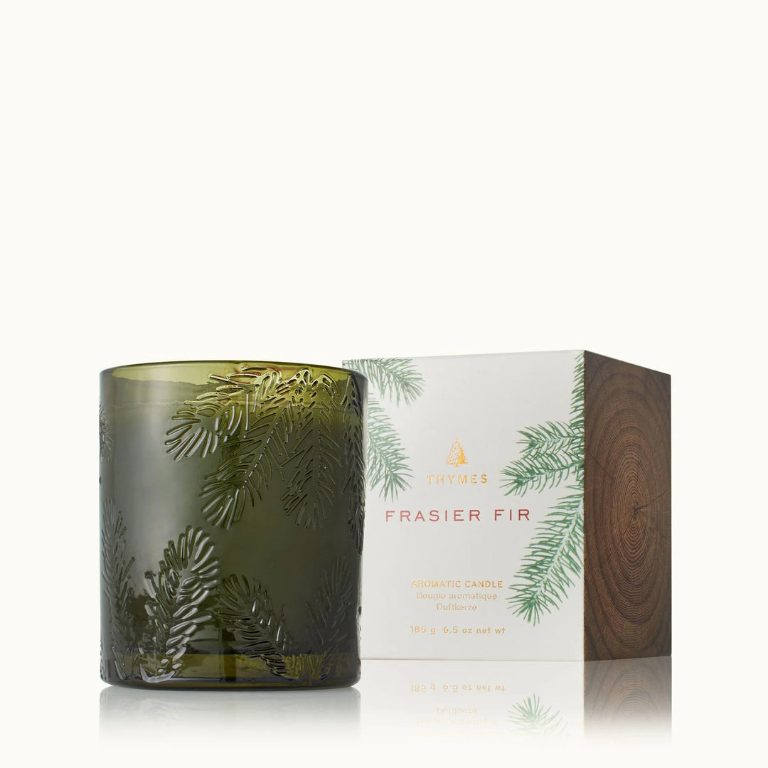 Thymes Frasier Fir Candle Green Glass