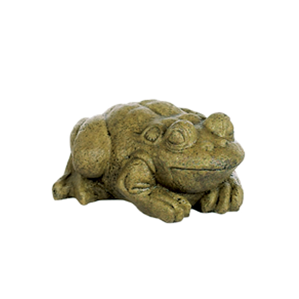 Bullfrog Statue Moss Green
