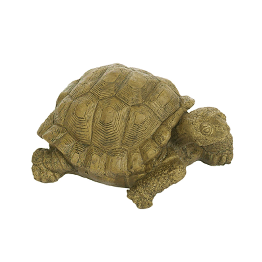 Box Turtle Figurine Aged Pine