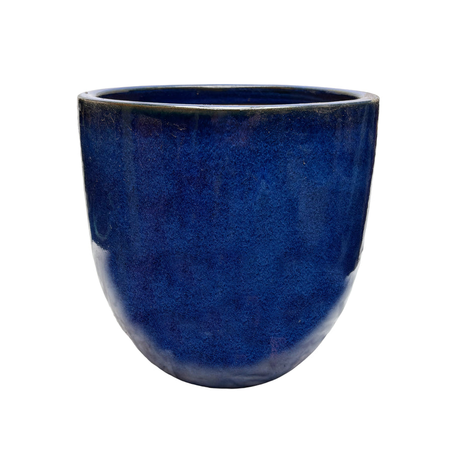 Classic Egg Pot Running Blue