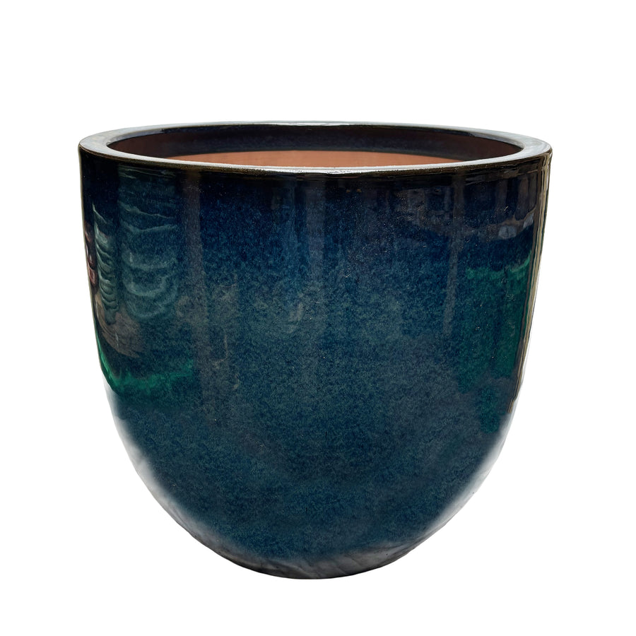 Classic Egg Pot Blossomed Blue