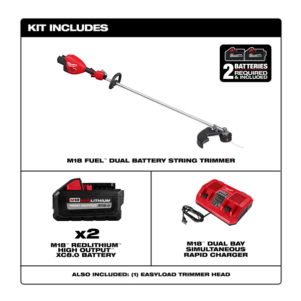 Milwaukee M18 FUEL™ 17” Dual Battery String Trimmer Kit