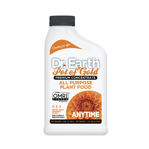 dr earth plant fertilizer Dr. Earth Pot of Gold All Purpose Liquid Fertilizer 24 oz Concentrate