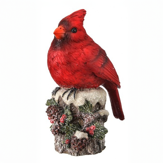 Wintery Cardinal Figurine 7"