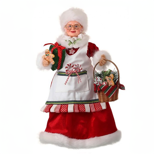 Mrs. Claus with Basket of Sweets Figurine