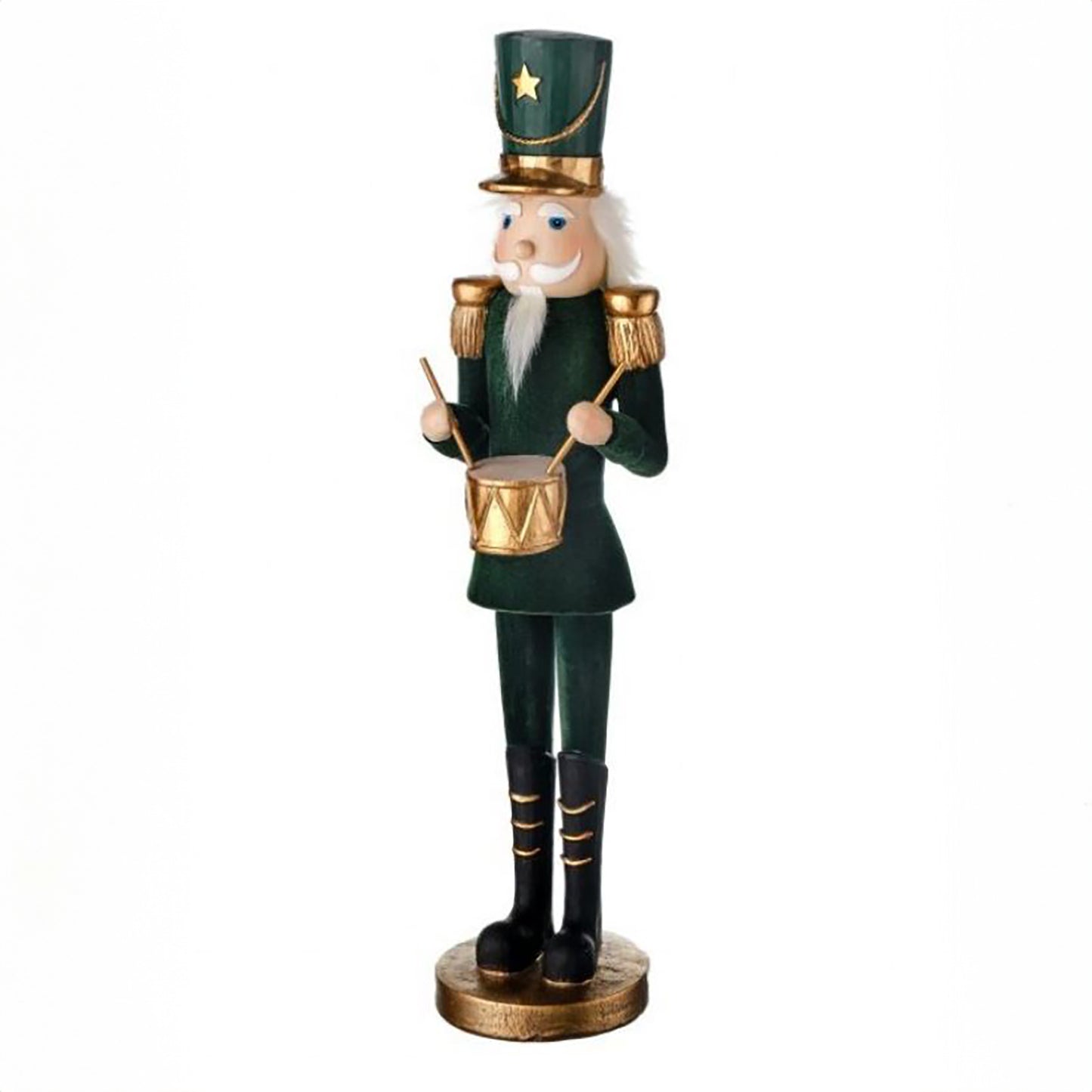 Green and Gold Nutcracker - 15"