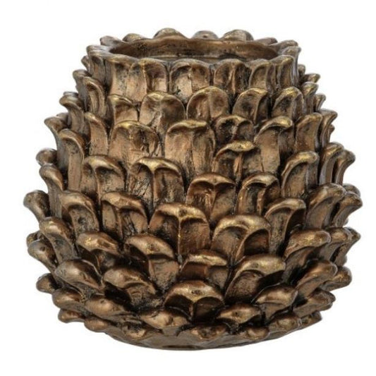 Resin Pinecone Candle Holder