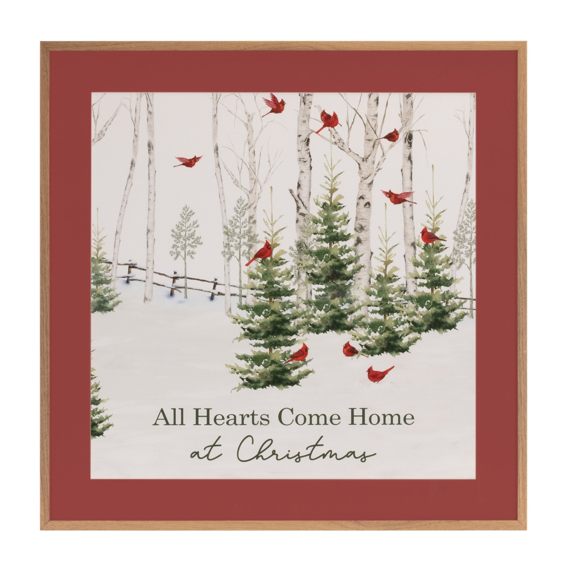 Framed Print - All Hearts Come Home at Christmas