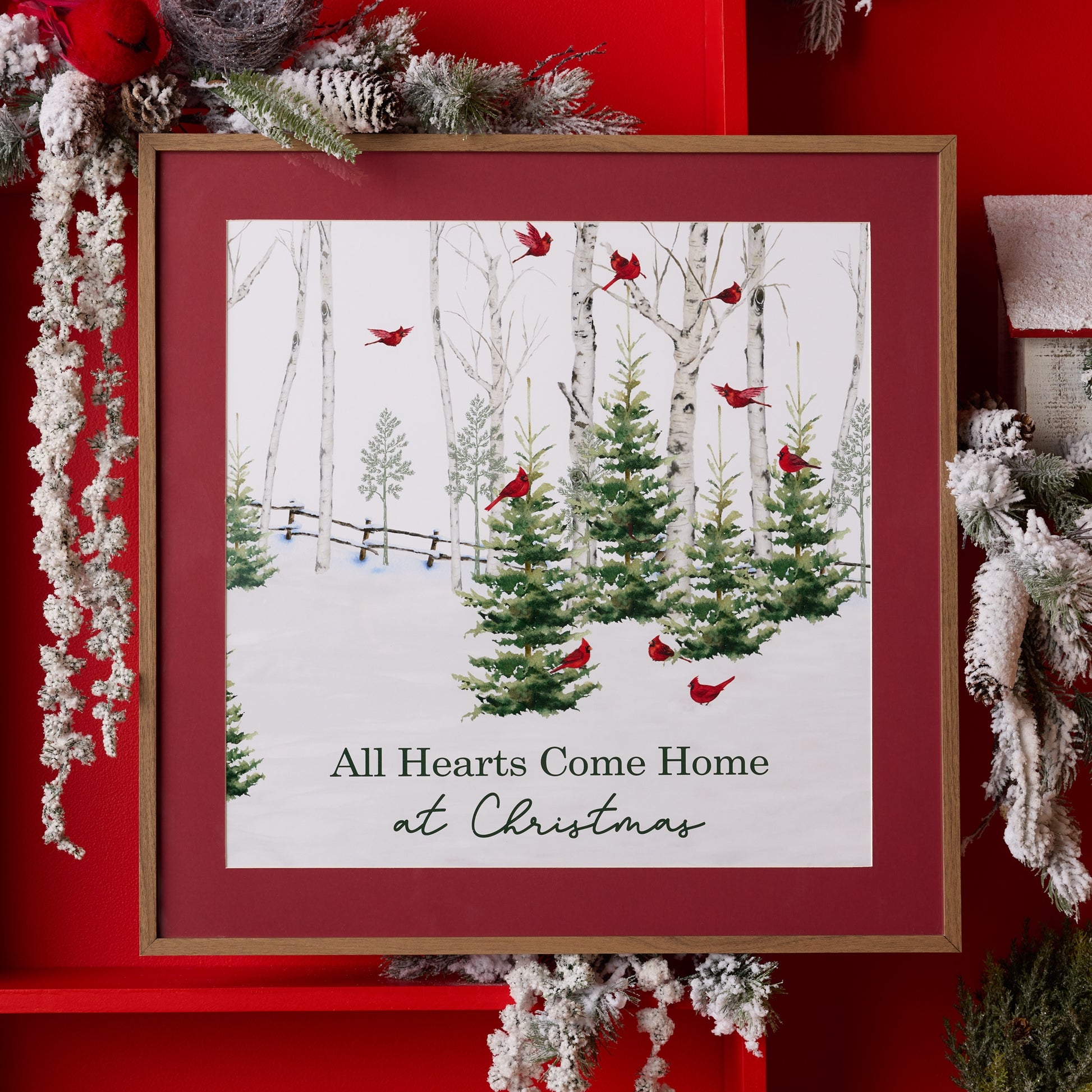 Framed Print - All Hearts Come Home at Christmas