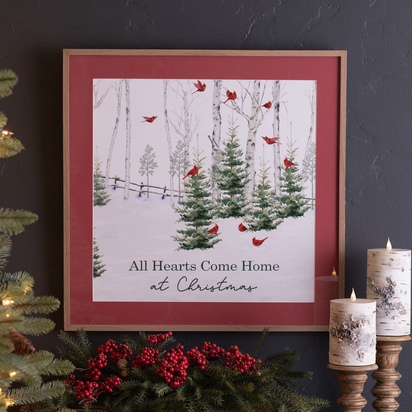 Framed Print - All Hearts Come Home at Christmas