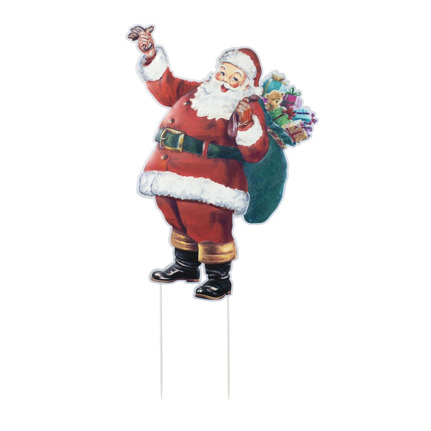 Santa with Toy Bag Sign, 47"