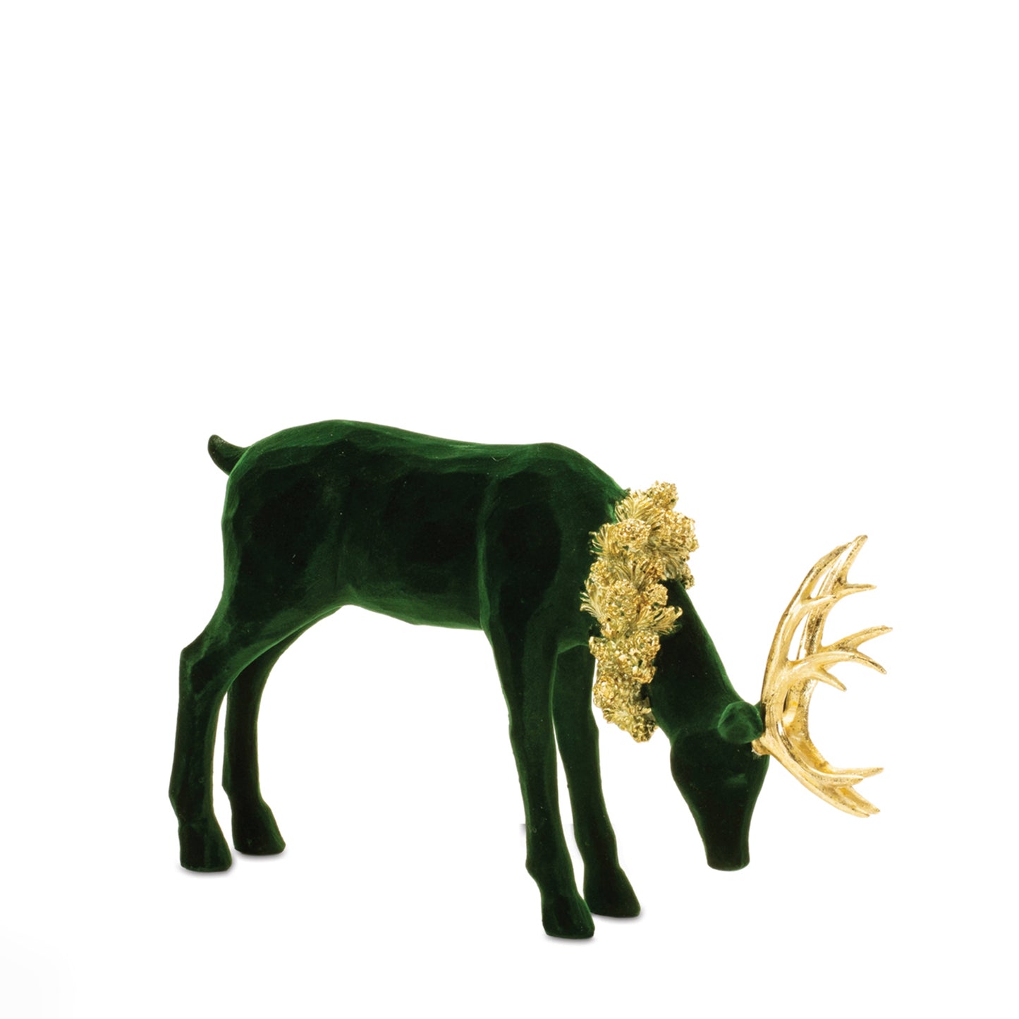 Green Deer Figurine