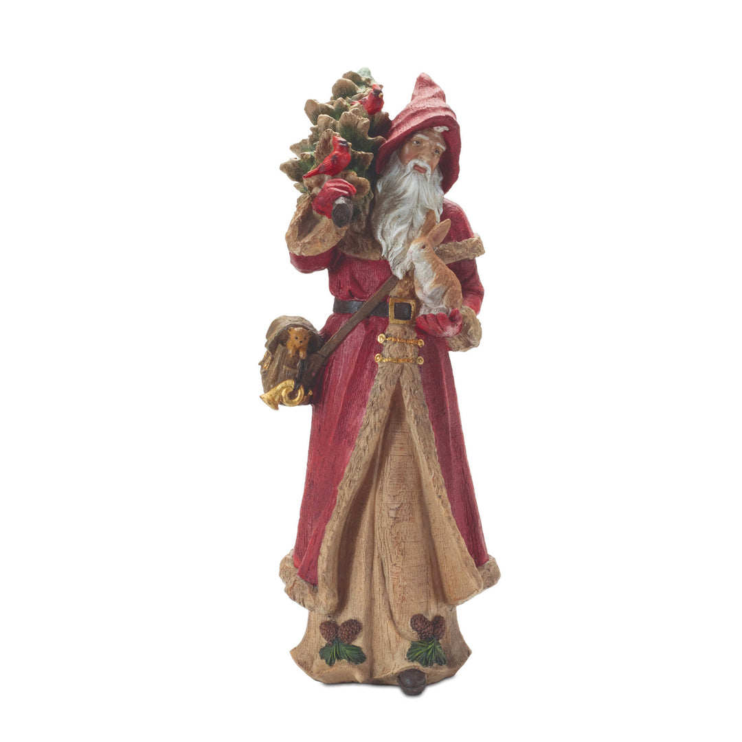 Santa Figurine with Tree and Animals