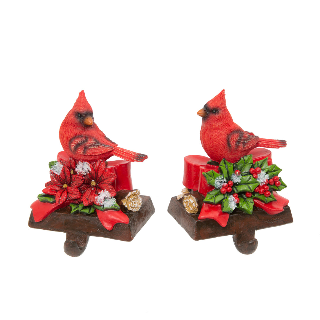 Holiday Cardinal Stocking Holder