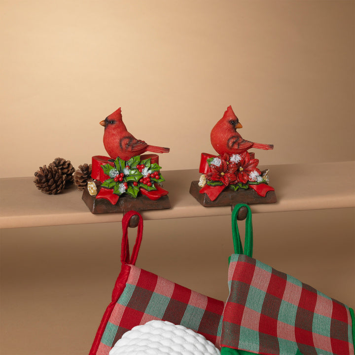 Holiday Cardinal Stocking Holder